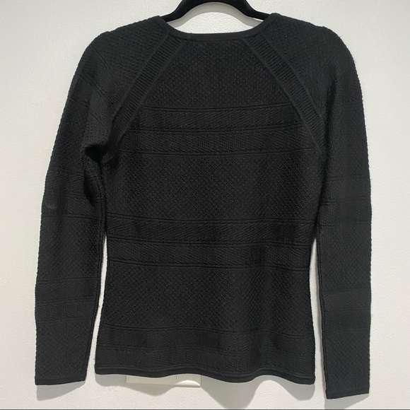 Brooks Brothers Black Merino Wool Silk Cashmere Blend Sweater Small - Picture 8 of 8
